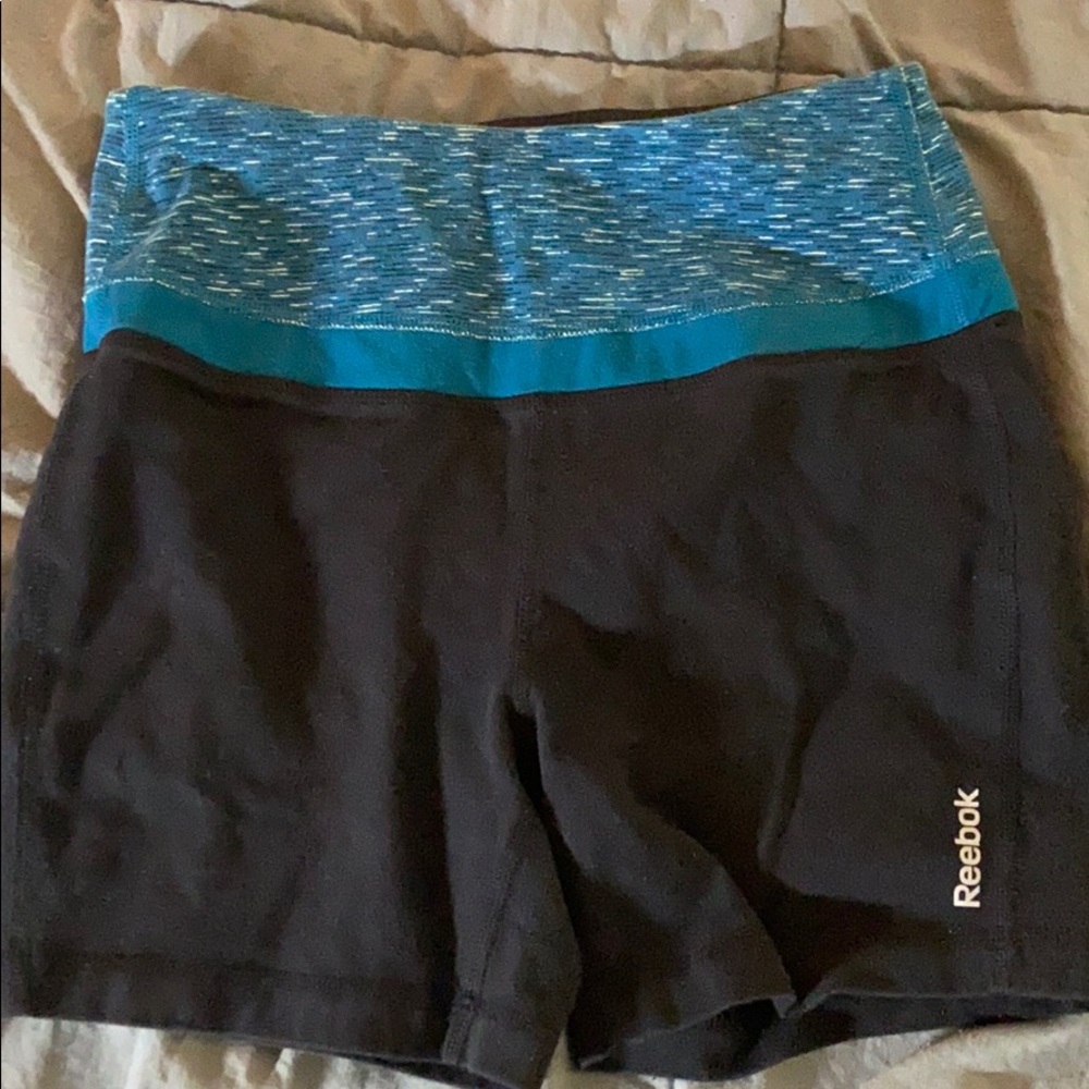 High waist 3” spandex shorts.